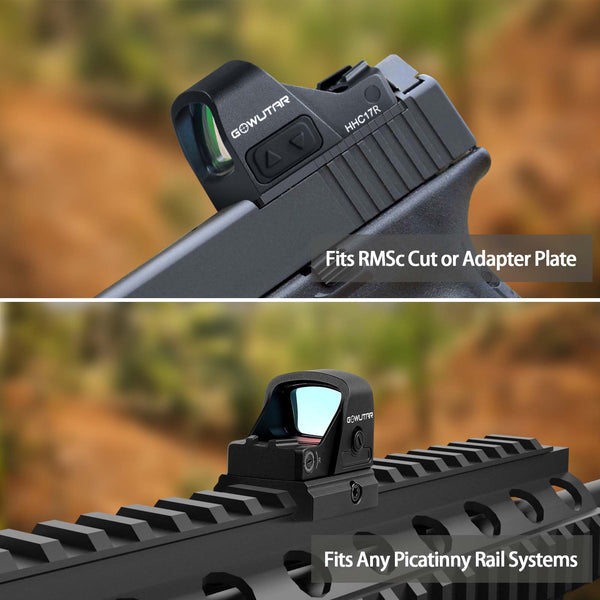 HHC17R RMSc Micro Red Dot Sight 3 MOA Side-Battery Tray Reflex Sight for 407k/507k Footprint