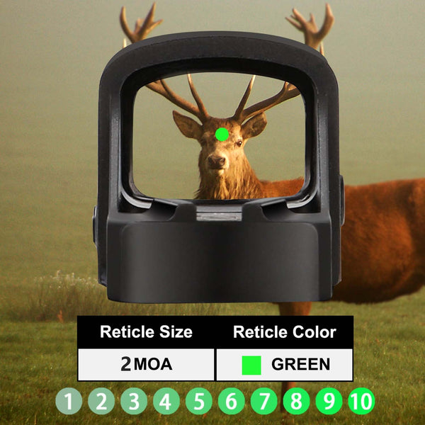 A17 RMS / RMSc Micro Green Dot Sight for Sub-compact Pistol 2 MOA