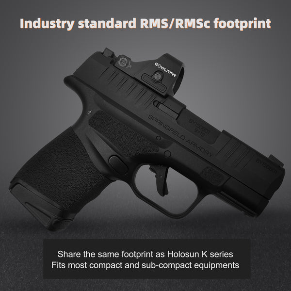 GOWUTAR HHC17G 3 MOA Micro RMSc Green Dot Sight for Compact & Subcompact Pistols Shake Awake Reflex Sights