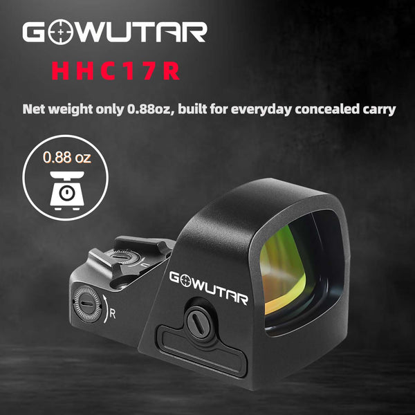 GOWUTAR HHC17R 3 MOA Micro RMSc Red Dot Sight Side-Battery Tray Reflex Sight for 407k/507k Footprint