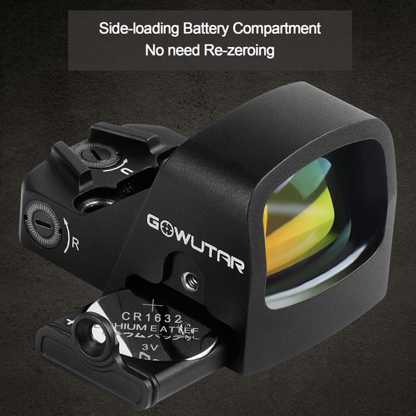 GOWUTAR HHC17C RMSc Multiple Reticles Red Dot Sight 3 MOA Dot 46 MOA Circle Micro Pistol Optic